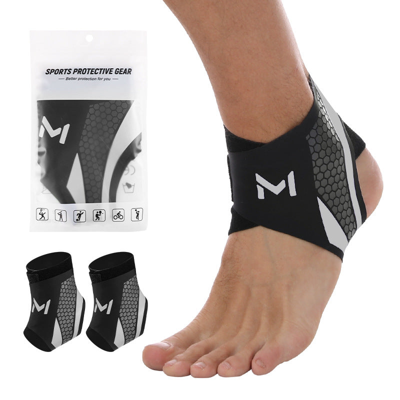 Compression Ankle Brace Support Sleeve for Running, Basketball, Gym & Injury Recovery